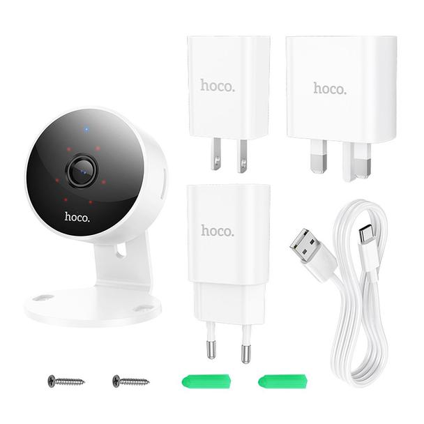 Kamera wewnętrzna Hoco 4MP Full HD Wi-Fi D7 biała