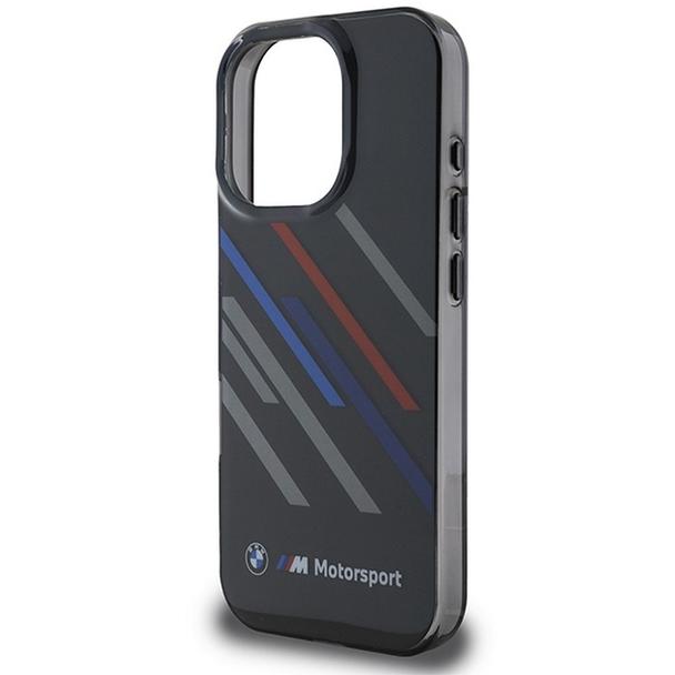 BMW futerał do IPHONE 16 Pro BMHCP16L23HTRAK (Motorsport IML Random Stripes) black