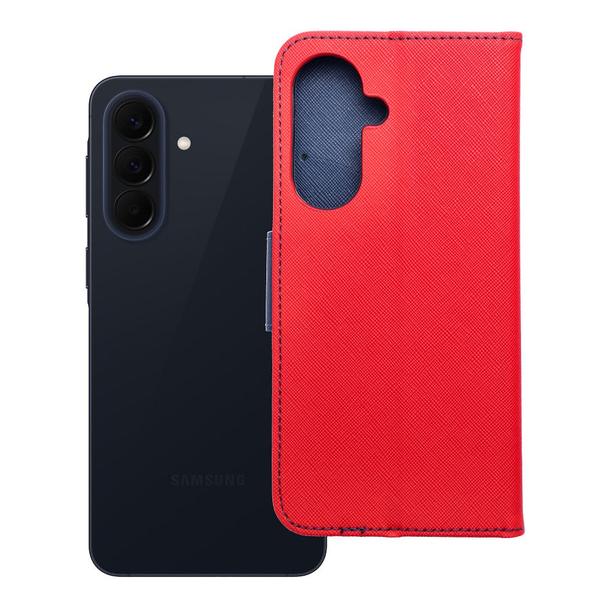 Etui z klapką na Samsung A57 5G Fancy Book czerwono-granatowe