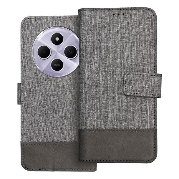 Etui z klapką na Xiaomi Redmi 14C Gomma Book szare