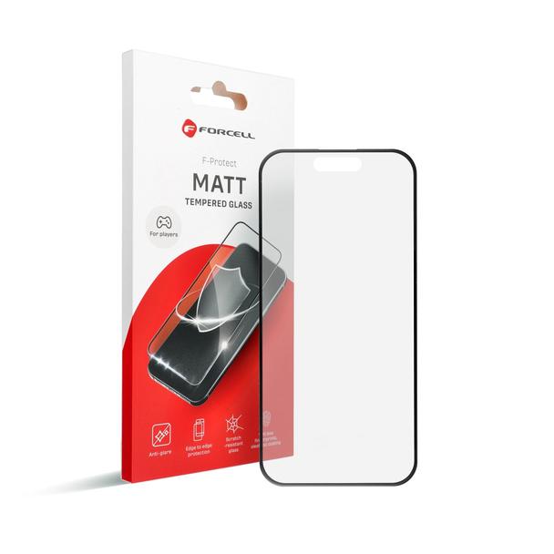 Szkło hartowane do iPhone 13 PRO MAX / 14 PLUS Forcell Matt Glass czarne
