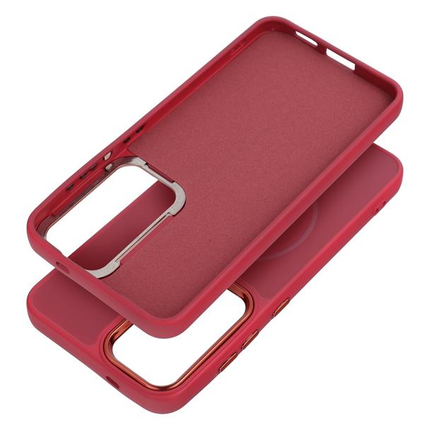 Futerał do Samsung S26 PLUS Frame Mag Cover zgodny z MagSafe magenta