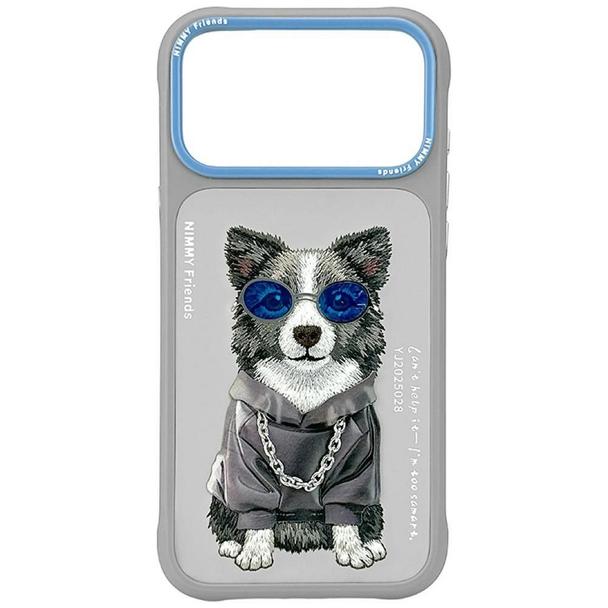 NIMMY futerał GLASSES COOL DOG do IPHONE 18 Pro/17 Pro szary