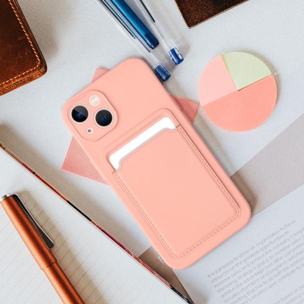 Futerał do iPhone 16 PLUS Card Case różowy