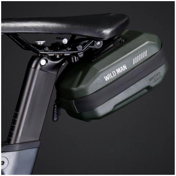 WILDMAN sakwa rowerowa pod siodełko na zamek 0,8L GD700 zielona