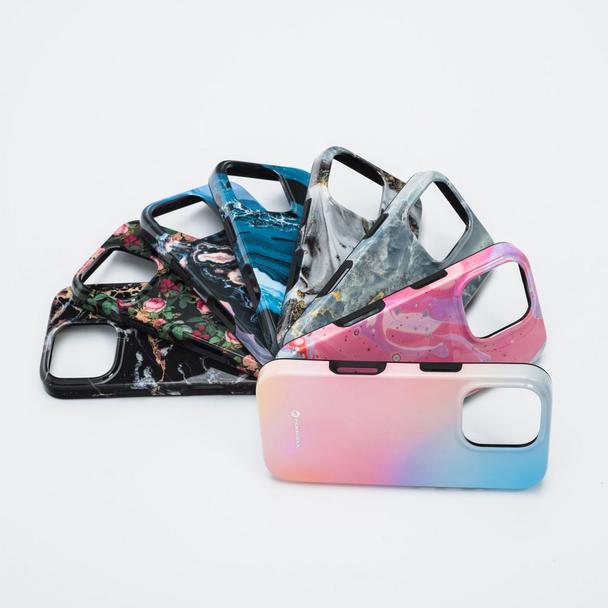 Etui na iPhone 15 Forcell F-Protect Mirage zgodny z MagSafe Military Drop-Test pinky blue