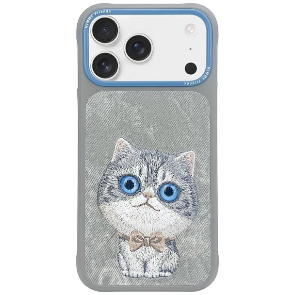 NIMMY futerał BIG EYED PET 2.0 Cat do IPHONE 17 Pro szary