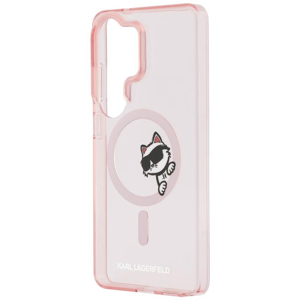 KARL LAGERFELD futerał do SAMSUNG S26 Ultra KLHMS26L6HCPSCP (Magnetic IML Peekaboo Choupette) różowy