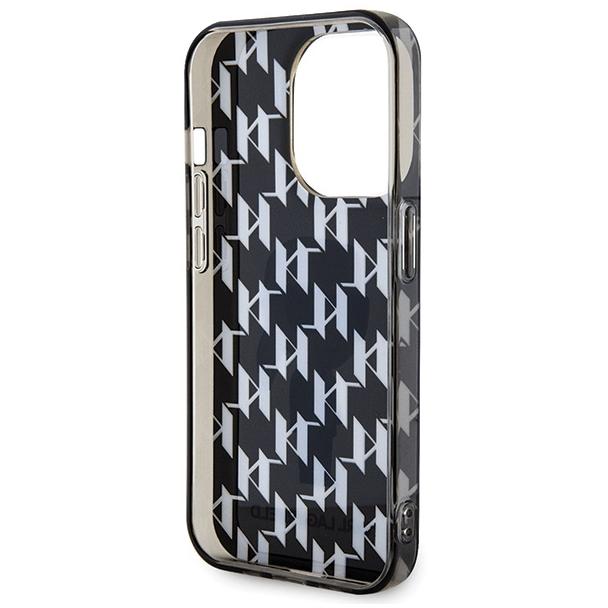 KARL LAGERFELD futerał do IPHONE 15 Pro Max KLHCP15XHNKMKLK (Ikonik Monogram) czarny