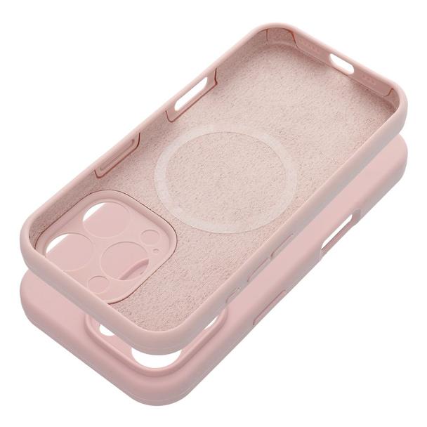 Futerał do iPhone 15 Silicone 2mm zgodny z MagSafe pudrowy róż