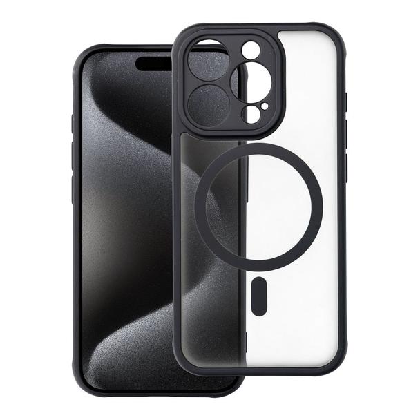 Futerał do iPhone 15 PRO Full Matte Mag Cover zgodny z MagSafe czarny