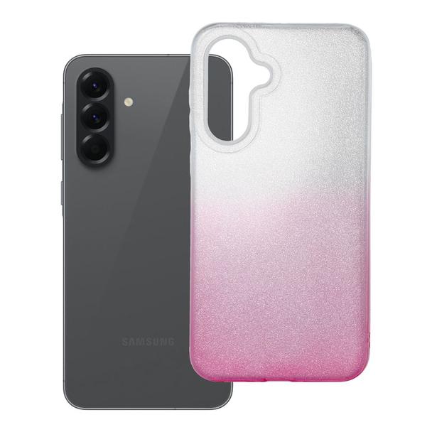 Futerał do Samsung A56 5G Shining transparentny różowy