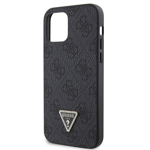 GUESS futerał do IPHONE 12 / 12 Pro GUHCP12MP4TDSCPK (Metal Logo Starss Crossbody) czarny