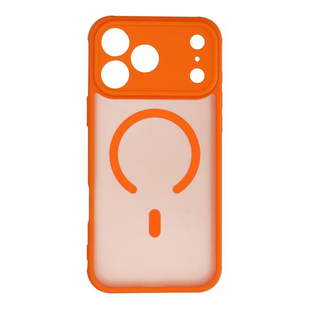 Futerał do iPhone 17 PRO MAX Full Matte Mag Cover zgodny z MagSafe pomarańczowy
