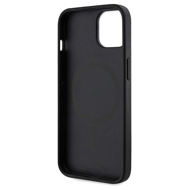 GUESS futerał do IPHONE 15 kompatybilny z MagSafe GUHMP15SP4RPSK (4G Printed Stripes) czarny