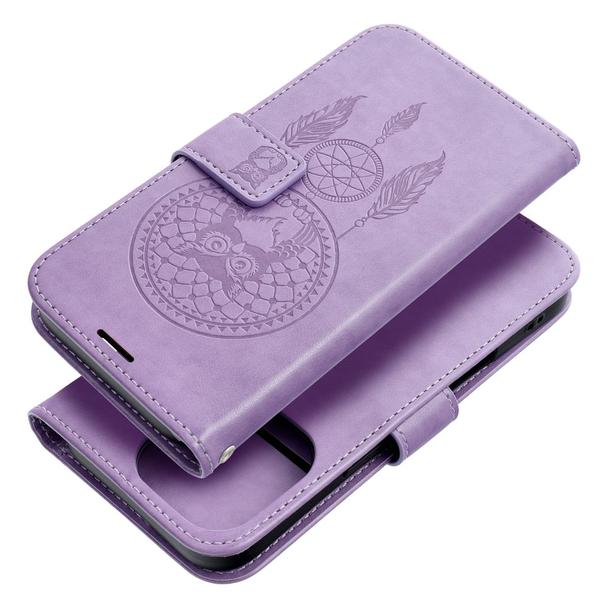 Etui z klapką na iPhone 16 PRO Mezzo Book łapacz snów fioletowe