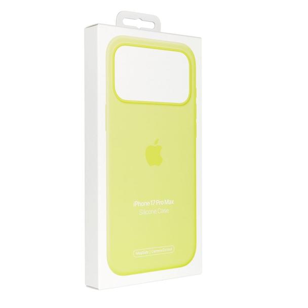 iPhone 17 Pro Max Silicone Case with MagSafe – Neon Yellow 0INT