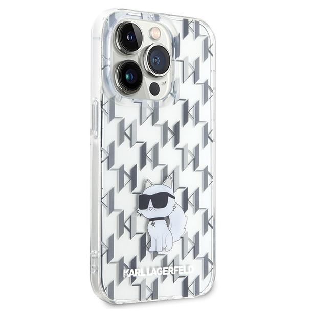KARL LAGERFELD futerał do IPHONE 15 Pro Max KLHCP15XHNCMKLT (Monogram) transparentny