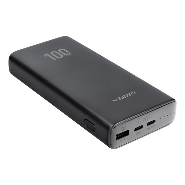 Powerbank Veger T100 (W2032C-100) PD QC3.0 5A 100W 20000 mAh czarny 0INT