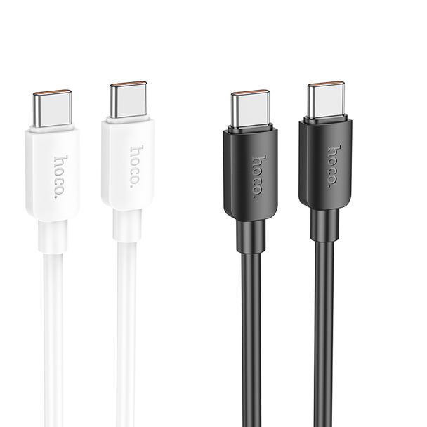 Kabel USB C do USB C Hoco PD 6A 100W 1 m X96 czarny
