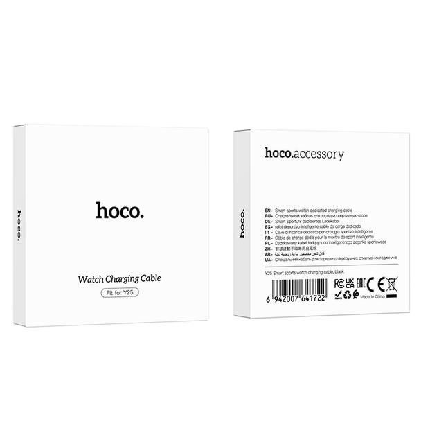 Kabel do ładowania smartwatcha Hoco 0,6 m Y25 czarny