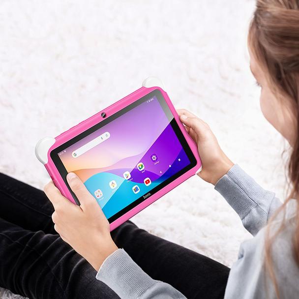 Tablet dla dzieci 8,0" 3GB/32GB Hoco HD Wi-Fi Android 14 HI10 różowy