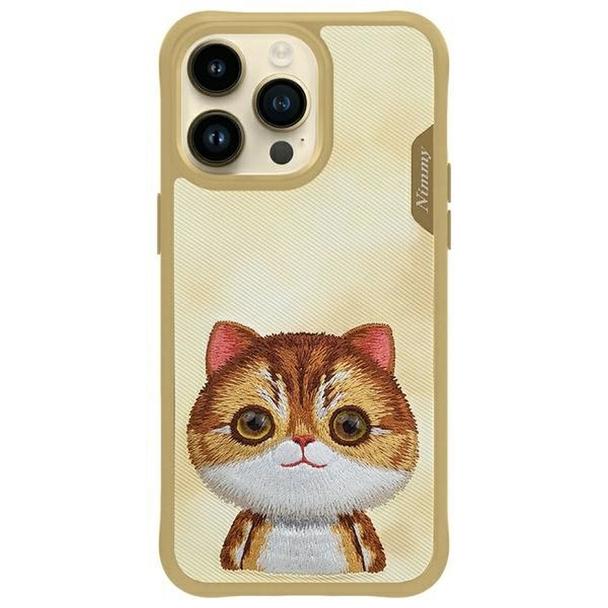 NIMMY futerał BIG EYED PET 2.0 Cat do IPHONE 15 Pro Max khaki
