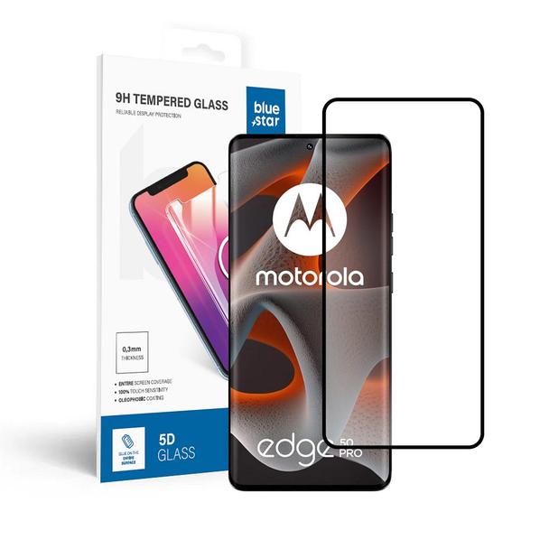 Szkło hartowane do Motorola Edge 50 PRO Blue Star 5D czarne