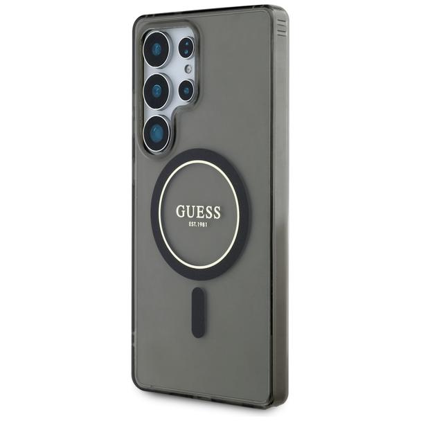 GUESS futerał do SAMSUNG S25 Ultra GUHMS25LHFGEREK (Magnetic IML Glitter Circle) czarny