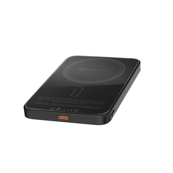 Powerbank zgodny z MagSafe Forcell F-Energy SuperSlim F5K8 QC4.0 PD3.0 15W 5000 mAh czarny 0INT