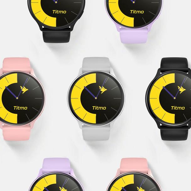 Smartwatch TITMO O-200 (GPS, AMOLED, bluetooth call, pasek silikonowy) czarny 0INT