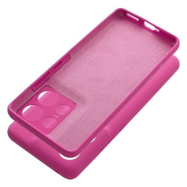 Etui na Motorola EDGE 50 PRO Silicone 2mm (camera protection) różowe