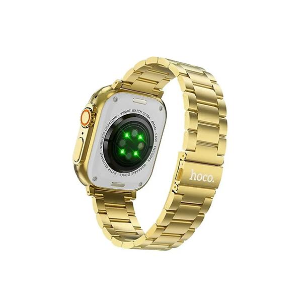 Smartwatch Hoco 1,96" TFT z funkcją rozmowy Y12 Ultra titanium złoty [EOL]