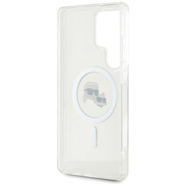KARL LAGERFELD futerał do SAMSUNG S25 Ultra KLHMS25LHLSKCH (Magnetic IML Metal KC Heads) biały