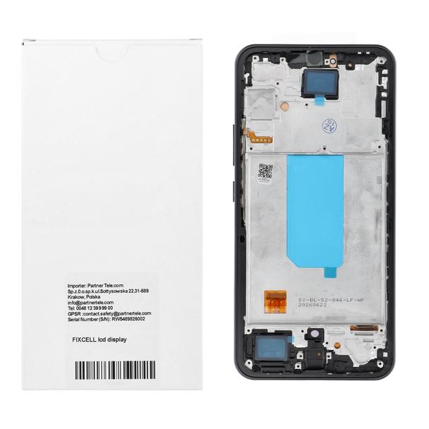REWA wyświetlacz LCD do SAMSUNG A34 5G OLED czarny z ramka