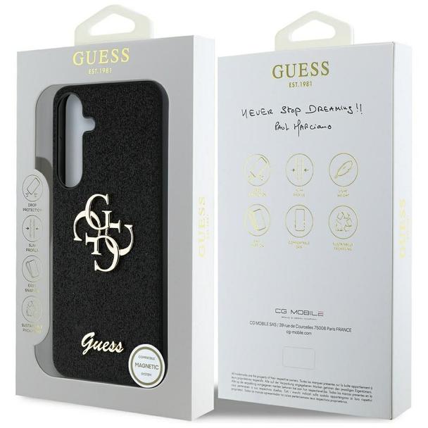 GUESS futerał do SAMSUNG S25 GUHCS25SHG4SGK (Fixed Glitter Big 4G) czarny