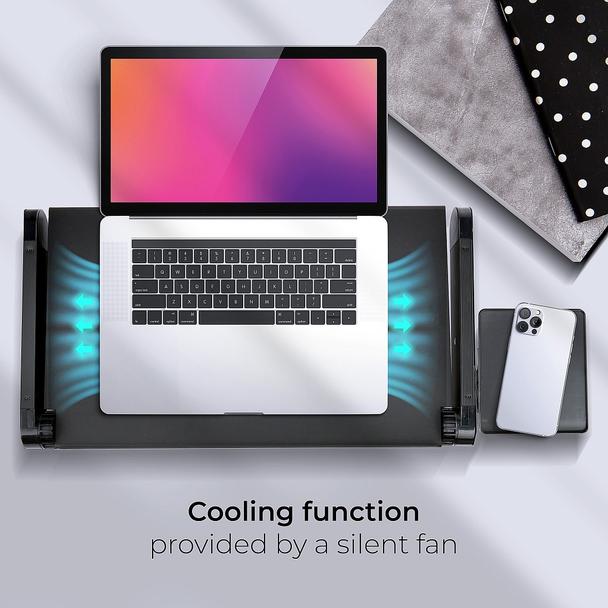 Podstawka pod laptop uniwersalna regulowana + chłodzenie YL-803 czarna