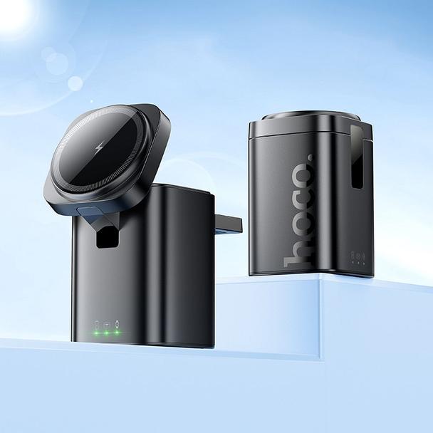 Ładowarka indukcyjna Hoco 3w1 15W kompatybilna z Apple Watch CQ20 czarna