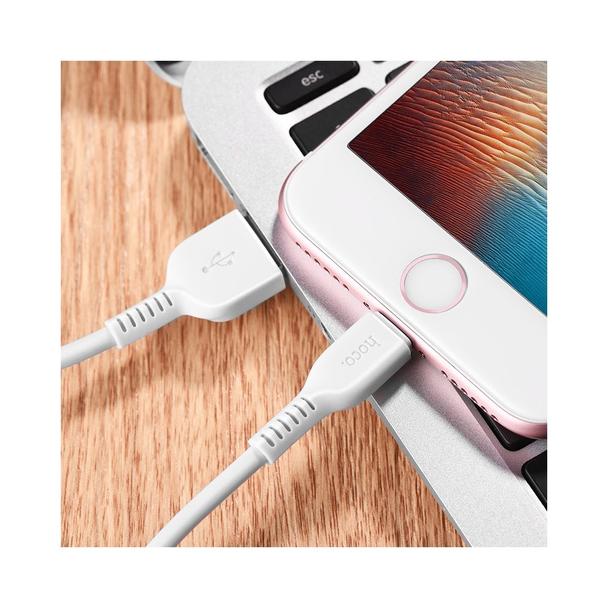 Kabel USB A do Lightning Hoco 1 m X13 biały