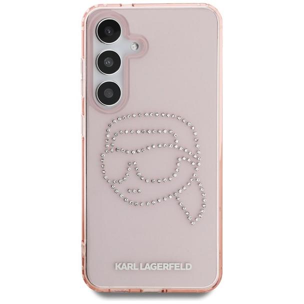 KARL LAGERFELD futerał do SAMSUNG S25 KLHCS25SHKHDCELP (IML Rhinestones K Head) różowy