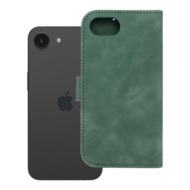Etui z klapką na iPhone 16e (SE 4 2025) Tender Book zielone