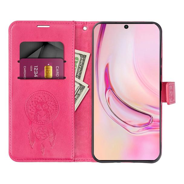 Etui z klapką na Samsung S26 FE Mezzo Book łapacz snów magenta