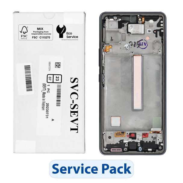 ServicePack Wyświetlacz LCD SAMSUNG  A53 5G A536B GH82-28024A Black