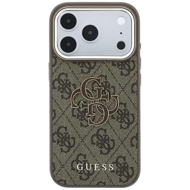 GUESS futerał do IPHONE 18 Pro Max/17 Pro Max (Big Resin Logo 4G) brązowy