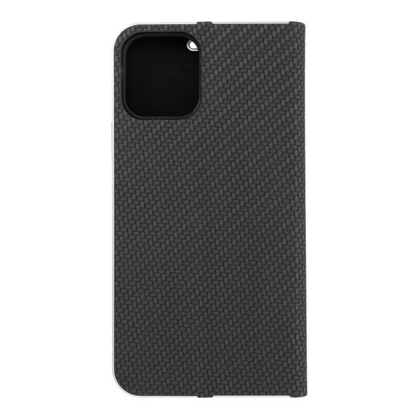 Etui z klapką na iPhone 12 / 12 PRO Luna Book Carbon czarne