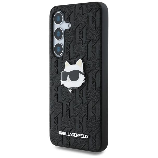 KARL LAGERFELD futerał do SAMSUNG S25 KLHCS25SPGKLCHPK (PU Monogram Choupette Head Pin) czarny