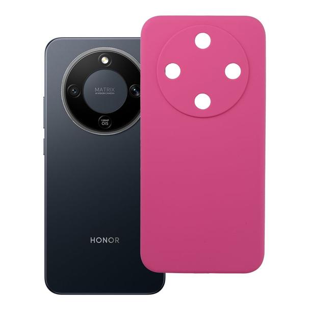 Etui na Honor Magic 8 LITE Silicone 2mm (camera protection) różowe