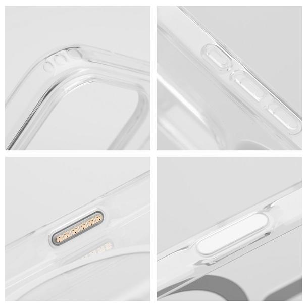 Futerał do Samsung S26 Clear Mag Cover Elite (STR / NIEŻÓŁKNĄCY) zgodny z MagSafe transparentny