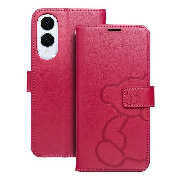Etui z klapką na Samsung S25 EDGE Mezzo Book teddy bear magenta