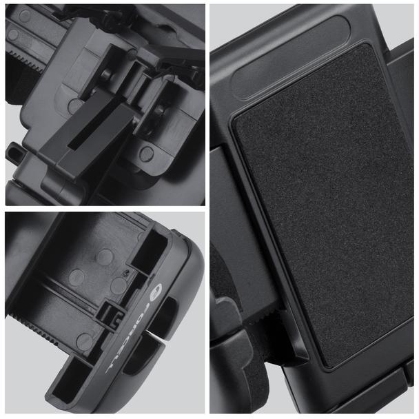 Uchwyt na telefon do samochodu uniwersalny Forcell F-Grip Regular do kratki czarny